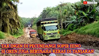 TAK MAU DIPECUNDANGI SOPIR HINO,SI OREN LANGSUNG KELUARKAN JURUS ANDALANNYA