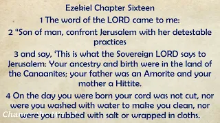 Day 240 August 28 - Book of Ezekiel 16 - 17 | English Audio Bible - Bible Reading for Daily Readers