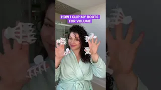 HOW TO USE ROOT CLIPS ON CURLY HAIR FOR VOLUME