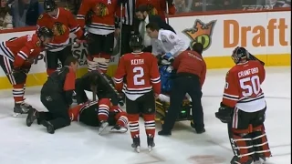 Trevor Daley Injury After Collision with Thorburn