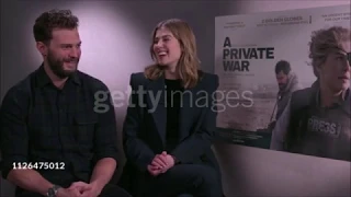 Jamie Dornan, Rosamund Pike - A Private War UK press junkets