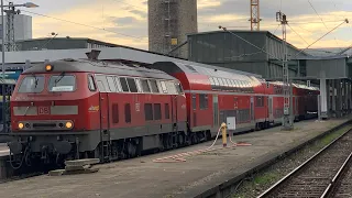 Br 218 und Br 111 am RE 5 Stuttgart Ulm