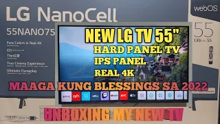 55" LG 55NANO75 NANO CELL UNBOXING/EARLY BLESSINGS IN 2022