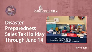 Disaster Preparedness Sales Tax Holiday is June 1 Through June 14