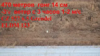 CZ 527 MTR 6,5 grendel, 470 метров, 123 ELDM,