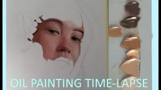 OIL PAINTING TIME-LAPSE|| "Iris" ||