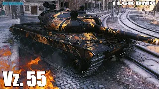 Vz. 55 на Химках 11к урона ✅ World of Tanks лучший бой
