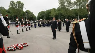 Commémoration de la Victoire du 8 mai 1945 : arrivée d'Emmanuel Macron | AFP Images