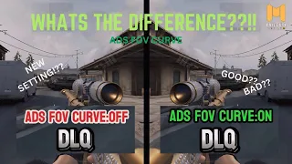 ADS FOV CURVE- ON vs OFF | New Setting | Codm