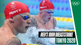 Full men's 100m breaststroke semifinals at Tokyo 2020!