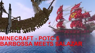 Minecraft Pirates of Caribbean V - BARBOSSA meets SALAZAR scene | Recreation