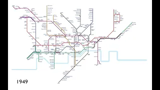 Evolution of the Underground map from the Metropolitan Railway to the Elizabeth line