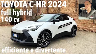 Nuova TOYOTA C-HR 2024 su strada: efficiente e divertente (e si può parcheggiare con lo smatphone)