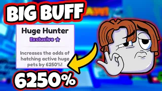 Huge Hunter Has a HUGE BUFF NOW EZ HUGES | Pet Simulator 99 | Roblox