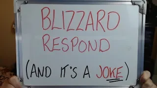 BLIZZARD RESPOND: And It's a Complete JOKE!!