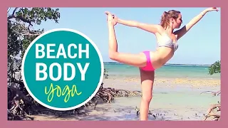 Beach Yoga HIIT Workout - 30 min Full Body Yoga Flow