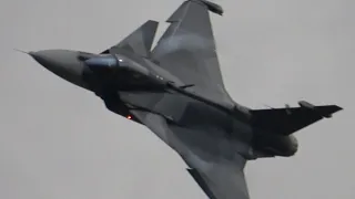 4Kᵁᴴᴰ Saab JAS 39 Gripen E - The Game Changer - First Flight Demonstration @ NATO DAYS 2022