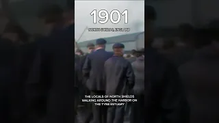 Restored footage from 1901 of Victorian people in North Shields, England