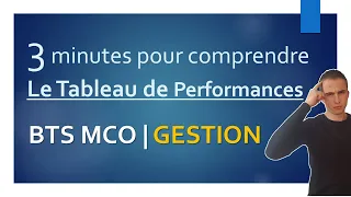 GESTION en BTS MCO | 3 minutes pour comprendre la structure d'un tableau de bord des performances