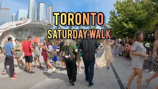 Saturday Walking Through Downtown Toronto 🇨🇦  Canada 4k