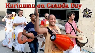 Harinama on Canada Day-2021. Ottawa, Parliament Hill