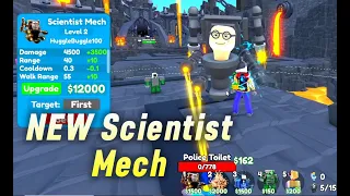 Using the NEW Scientist mech in toilet tower defence - How many waves do you think I pass?