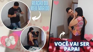 SURPRESA! VC VAI SER PAPAI !! CONTANDO P/ O MARIDO QUE ESTOU GRÁVIDA + REAÇÃO DA FAMÍLIA ❤😍