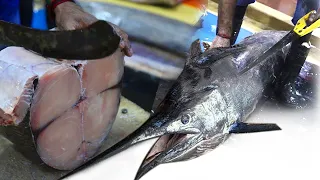 Worlds giant 'Marlin' Fish cutting & Slicing   | Amazing Cutting  | FISH CUTTERMAN