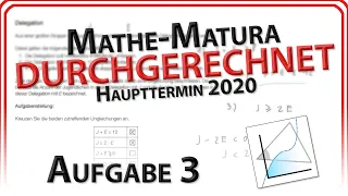 Matura 2020: Aufgabe 3 -  Delegation / Ungleichheiten (Haupttermin) | Mathe Easy Going