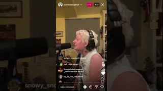 carolesdaughter working on a new song on ig live👀