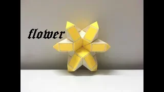 SLOW TUTORIAL - Rubik's Twist or Rubik's Snake 36 - Flower