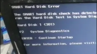 حل مشكله في لاب توب اتش بي smart Hard disk error problem fixed @YasserKamel1