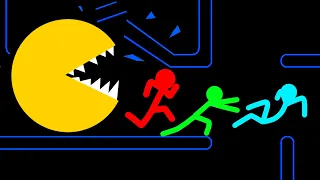 Stickman VS Minecraft: Evil Pacman.exe Survival Tournament - AVM Shorts Animation