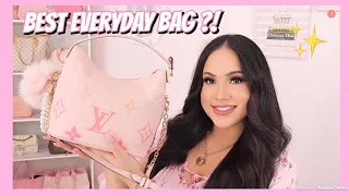 WHAT'S IN MY NEW PINK LV BAG?!