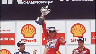 GP do Brasil de 1991 = Vitoria de Ayrton Senna, Última volta, Pódio e Entrevista!