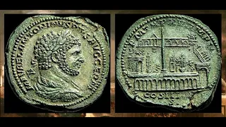 ✅ Сестерций, 213 год нашей эры, Каракалла, 🌏 Sestertius, 213 AD, Caesar Caracalla. 🏺