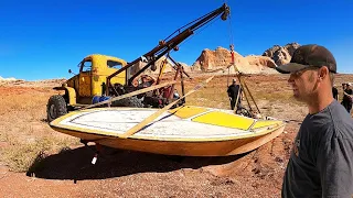 Recovering Sunken Boat At Bottom of Lake Powell After 30 Years