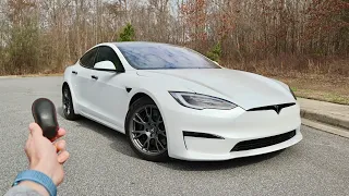 NEW Tesla Model S Plaid | Walkaround, Test Drive, Acceleration Reaction and Review