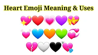 Heart Emoji Meaning And Uses/Emoji Ka Matlab/ Emoji Meaning/Heart Emoji