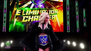 WWE 2K20 Charlotte Flair and Sonya Deville vs Naomi and Ronda Rousey Elimination Chamber 2022