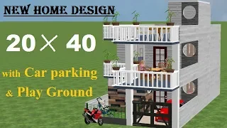 20 By 40 house plan with car paring, 20*40 house plan,20*40 small home design