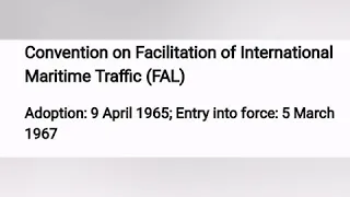 Introduction to FAL Convention. How to handle stowaways, Stowaway Focal Point & imp. Oral question