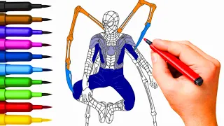 Iron Spider-Man Coloring Adventure