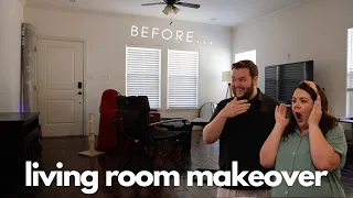 Living Room Makeover... In ONE Day!! // DIY Budget Living Room Makeover // Living Room Design