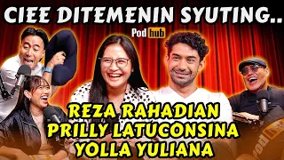 PERHATIKAN DETIK2 REZA RAHADIAN KRAM PERUT DI PODHUB‼️🤣 PRILLY, YOLLA - Vidi Aldiano - podhub