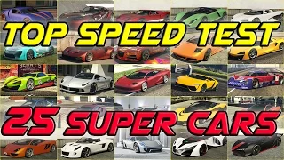 WHAT'S THE FASTEST CAR OF GTA 5 ON 1 MIN DRAG RACE? Top Speed Test Of All 25 Super Cars In GTA V