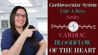 BLOOD FLOW THROUGH THE HEART | CARDIOVASCULAR NCLEX AND NURSING EXAM LIKE A BOSS SERIES