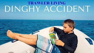 RAN OVER by a DINGHY || DRUG Plane in Norman's Cay || North Exuma Cays || Trawler Living || S2E42