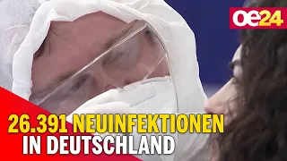 Deutschland: 26.391 Neuinfektionen und 1.070 Tote