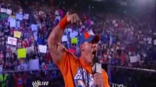 John Cena talks in the ring and The Nexus interferences (RAW 07 12 2010)